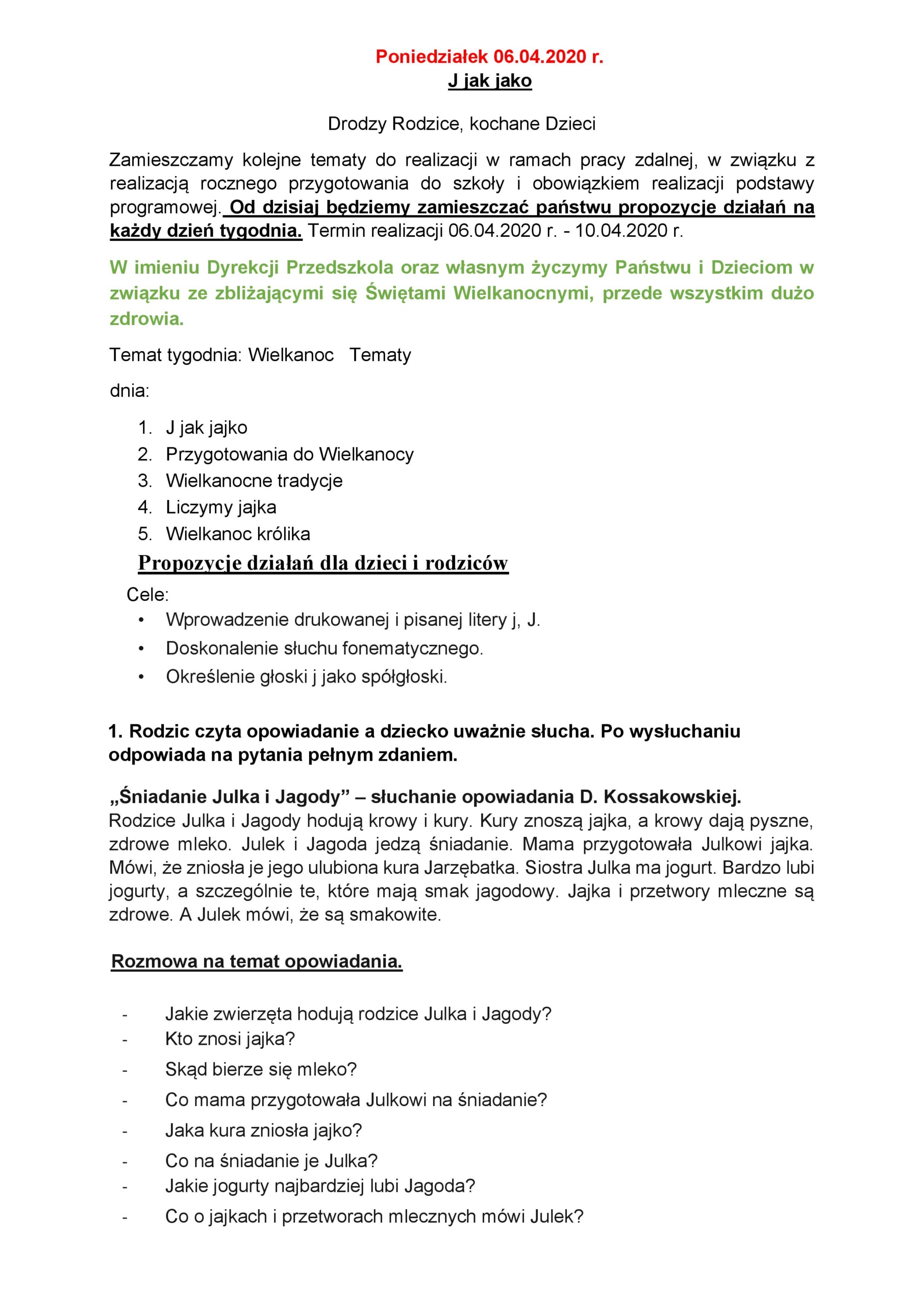 Sprawozdanie Z Pracy W Grupie 3 Latków J jak jajko - zajęcia 3 - Przedszkole Miejskie Nr 3 "Pod Żaglami" w
